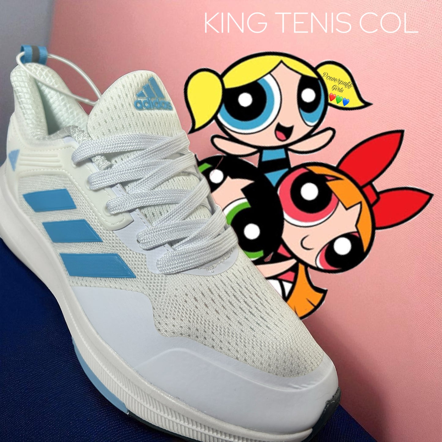 ADIDAS BONANCE BLANCA/AZUL CELESTE