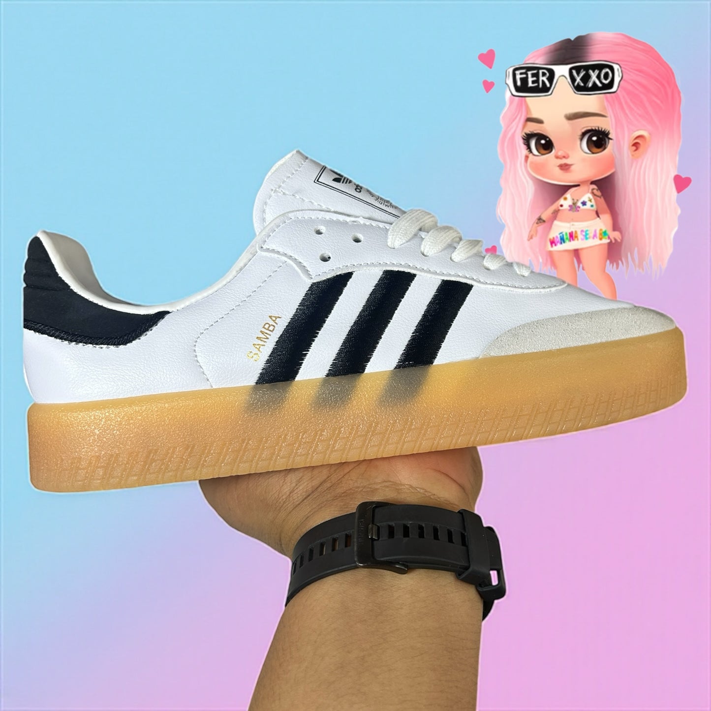 ADIDAS SAMBA BLANCO NEGRO