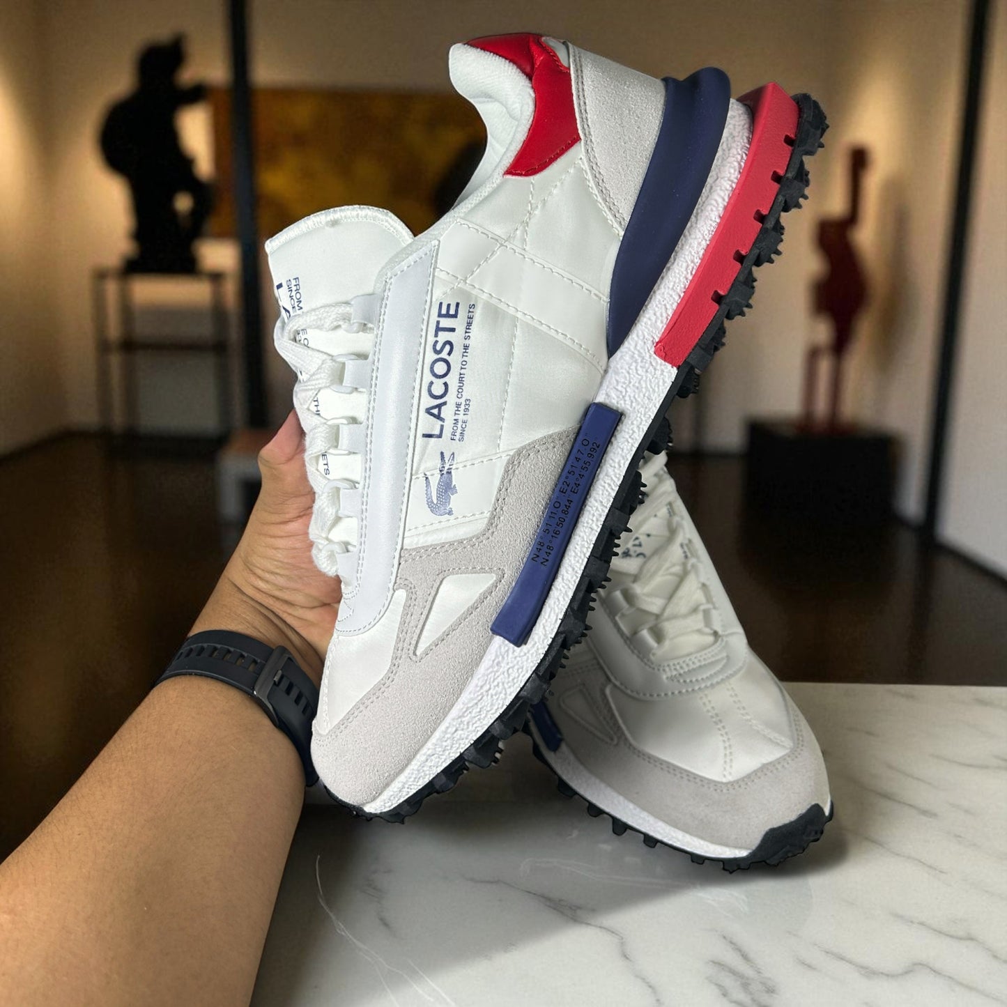 LACOSTE ELITE ACTIVE ROJO BLANCO