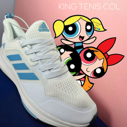 ADIDAS BONANCE BLANCA/AZUL CELESTE