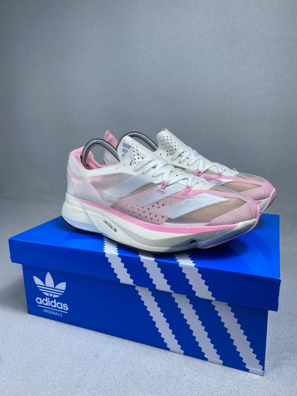 ADIZERO EVO SL DAM BLANC ROSA