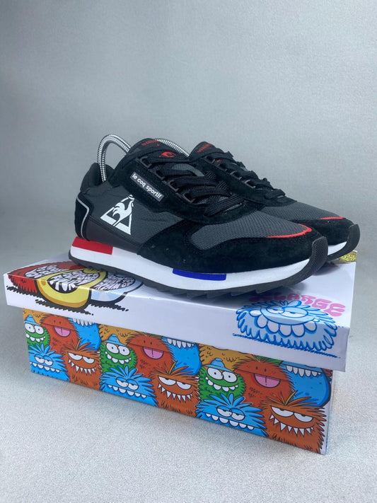 LECOQ RUNNER HOM NEGRO BL ROJO