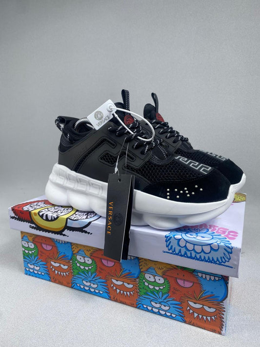 VERSACE CHAIN DAM NEGRO BLANCO